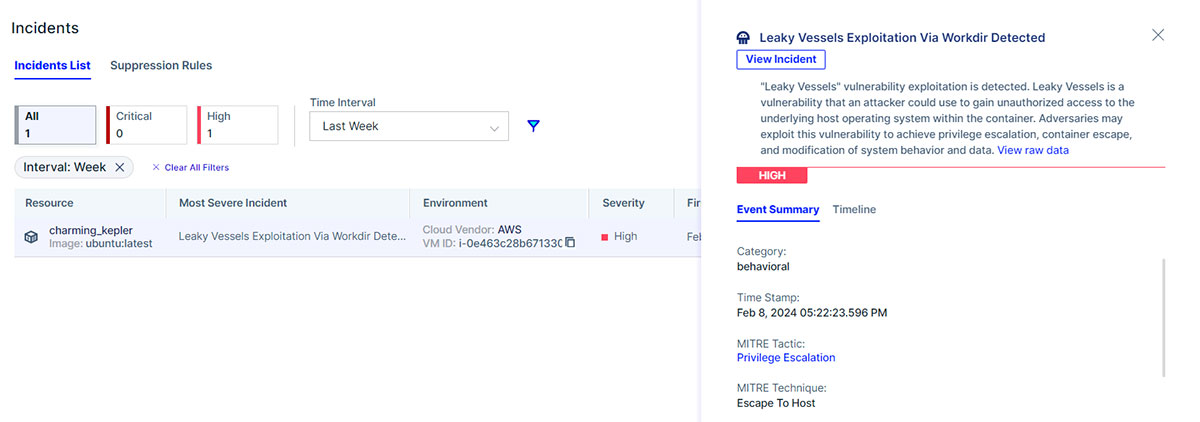 Aqua Enforcer detects any exploitation activity in runtime.